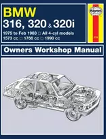 KNYGA BMW 316, 320 & 320i (4-cyl)(75 - Feb 83) Haynes Repair Manual