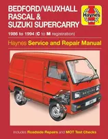 KNYGA Bedford/Vauxhall Rascal & Suzuki Supercarry (86 - Oct 94) Haynes Repair Manual