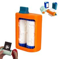 1pc 3D printed wood grain PLA business card embossing machine mini stamp, perfect for holiday gifts. 1