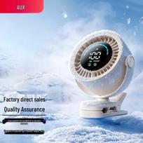 AUX Portable USB Rechargeable Clip-on Desk Fan