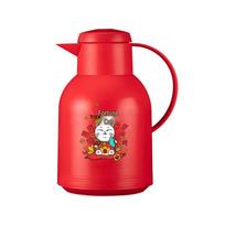 Fortune Blessing Borosilicate Glass Teapot & Cup Set