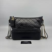 [Pre-Owned] Gabrielle Vintage Chain Leather Shoulder Crossbody Bag Large - Very Good #SSVYCH ONE SIZE