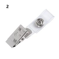 10Pcs Anti-lost Stainless Steel Lanyard Clips Binder Stationary Reel Key Name Tag Lanyard Clips 2-10Pcs