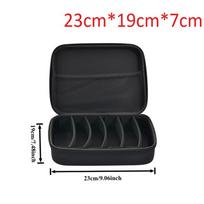 6/7/8 Compartment Glasses Storage Box Adjustable Velcro Portable Glasses Organizer and Travel Storage Rack Estuche Para Gafas 6 Grids