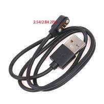 Universalus išmaniojo laikrodžio įkrovimo laidas Magnetinis įkrovimo laidas 2 kontaktų 4 kontaktų USB įkroviklis išmaniajam laikrodžiui 7,62 mm 2,54 mm 4 mm įkrovimo laidas 2.54mm 2Pin