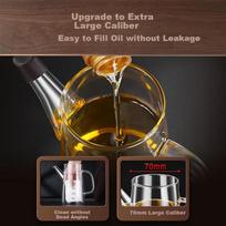SSGP® Oil Dispenser, Kitchen Soy Sauce Bottle, Anti-Drip Spout, Non-Stick Oil Container, Household Glass Oil Storage Jug, 600ml, 37781