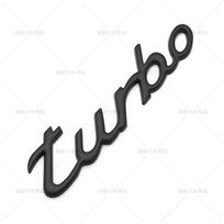 3D Metalinis turbo raidės logotipas emblema ženklelis automobilio lipdukas auto galinės bagažinės lipdukai apdailos aksesuarai juoda