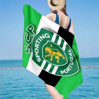 Sporting Portugal Crest Microfiber Beach Towel, Lightweight And Quick-Dry, for Summer Travel, Beach Essential, Swimming Pool 70cmx140cm(27x55inch)