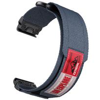 QuickFit 22 26mm Velcro Watch Band Strap for Garmin Fenix 7 7X 6 6X Pro 5 5X, Fenix 8 E Epix Pro, Instinct 3, Tactix 7, Enduro 3 22mm žalsvai mėlyna