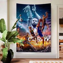 Basketball Player S-Stephen C-Curry Hanging Bohemian Tapestry Indian Buddha Witchcraft Bohemian Hippie Cheap Hippie Wall Hanging 100X70CM