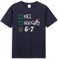 Nice Naughty 67 Funny Santa Hat Brain Rot Graphic Unisexs TShirt S