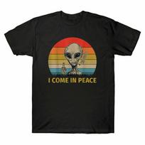 Alien Unisexs Area Peace 51 Come T Vintage Ufo Shirt FuK I Retro In Smoking Tee S
