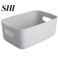 Storage Box Basket Solid Color Space-Saving Plastic Container Tissue Makeup Holder Home Decor Dresser Bin M pilka