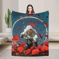 Clair Obscur Expedition 33 Maelle Antklodė Šilta Naujoviška Pliušinė Mėtoma Antklodė Miegamajam Dekoratyvinė Flanelinė Paklodė Lovos Užvalkalas 75X95CM