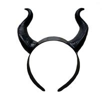 Devil Headband Sleeping Beauty Witch Prop Black Horn Headgear Mask Witch Headband Girls Hair Hoop Cool Black Witch Headbands