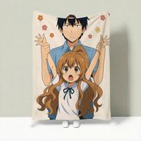 Anime T-Toradora! Lengvas pledas 240g, flanelinis, minkštas, draugiškas odai, vasaros vėsinimui 75X95CM
