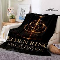 Elden Ring Game 3D spausdinta antklodė vaikams graži šilta flanelinė minkšta ir patogi namų kelionių antklodė gimtadienio dovana 75X95CM