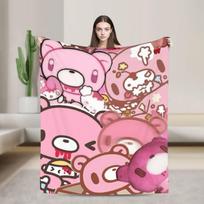 Niūrusis Lokys Minkštas pledas Vaikams Pliušiniai patalynės užklotai Juokingas namų dekoras Flanelinis lovatiesis Sofa-lova užvalkalas 75X95CM