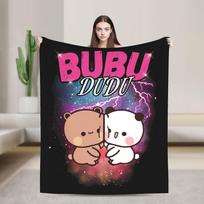 Bubu ir Dudu Retro pledai Flanelinė dekoracija Kvėpuojantis lengvas plonas metamas pledas lovai miegamojo antklodei 75X95CM