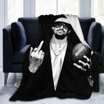 Bad Bunny Futbolo Bad Benito Dubuo Antklodės Pliušinės Mesti Antklodės Vasaros Oro Kondicionieriaus Dekoras Itin Minkštas Šiltas Lovatiesė, 75X95CM