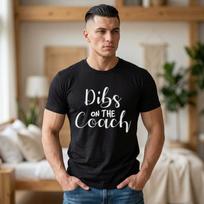 Dibs On The Coach T-Shirt; Funny Coach's Wife Performance Tee; Baseball Basketball Sports Mom Gift S
