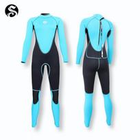Womens 3mm Full-Body Wetsuit Surfing Diving Snorkeling Thermal Protection UV Long Sleeve XS ežero žalia spalva