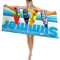 Pink Palm Tree Microfiber Beach Towel Oversized Quick Dry Sand Free Bath Towels Large Lightweight Swimming Blanket Swimwear 50x100cm