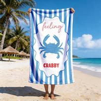 1pc Assorted Summer Beach Towels with Vibrant Coastal Prints Perfect choice for beach vacation party gifts 35x75cm