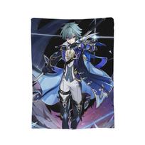 Lohen Game Plush Blankets Genshins Impacts Fashion Throw Blankets for Bed Sofa Couch 125*100cm Quilt Size: 75*100cm, Weight: 230 GSM