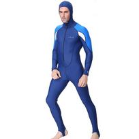Mens Full-Body Hooded Rash Guard Wetsuit Snorkeling Surfing Diving UV Protection Quick Dry Water Sports Gear Medium