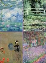 KNYGA Bookshop Set of Four Magnetic Notepads: Monet