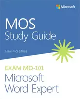 KNYGA Paul Mcfedries MOS Study Guide for Microsoft Word Expert Exam MO-101