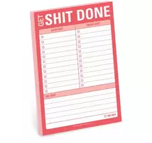 KNYGA Knock Knock Get Shit Done Great Big Sticky Note