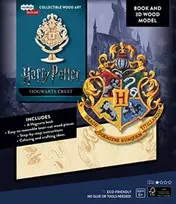 KNYGA Bookshop Harry Potter Hogwarts Crest 3D Wood Model