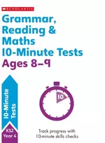 KNYGA Giles Clare Grammar, Reading & Maths 10-Minute Tests Ages 8-9