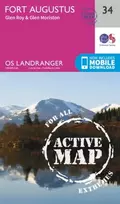 KNYGA Ordnance Survey Fort Augustus, Glen Roy & Glen Moriston