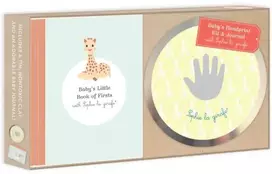 KNYGA Baby's Handprint Kit and Journal with Sophie la girafe