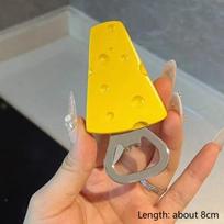 1Pcs Cute Beer Opener Kawaii Candied Haws Cheese Refrigerator Magnets Home Decor Kitchen Gadgets Cute Bottle Opener Key Chain A