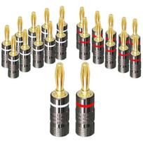 2/6/10/20/50 vnt. 4mm bananų kištukai, vyriškas jungiklis, 24K paauksuoti Hifi garso garsiakalbių bananų jungikliai, garsiakalbiams ir stiprintuvams 2pcs