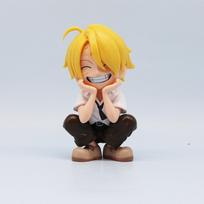 13cm Anime Figūrėlė Vienas Monkey D Luffy Roronoa Zoro Sanji Ace Kawaii Žaislai Q Versija Figūrinis Nendoroid Dekoracija PVC Modelis Dovana