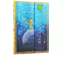 KNYGA paperblanks Saint-Exupery, The Little Prince (Embellished Manuscripts Collection) Midi Lined Hardcover Journal (Wrap Closure)