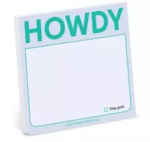KNYGA Bookshop Knock Knock Howdy Sticky Note (Pastel Version)