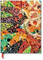 KNYGA Bookshop Gaudi’s Sun (Gaudi’s Mosaics) Ultra Lined Hardback Journal (Wrap Closure)