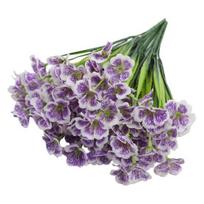 Artificial Violet Realistic Long Stem Fake Flower Home Office Wedding Party Table Centerpiece Indoor Outdoor Faux Bloom Decoration balta
