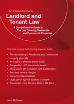 KNYGA John Mcqueen Emerald Guide to Landlord and Tenant Law - Residential and Commercial Property