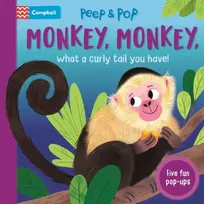 KNYGA Campbell Books Monkey, Monkey, What A Skirtas garbanotiems plaukams Tail You Have!
