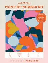 KNYGA Bookshop Mindful Crafts: Geometric Paint-by-Number Kit