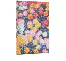 KNYGA paperblanks 2026 Monet's Chrysanthemums Maxi 12-month Vertical Hardcover Flexi Dayplanner 2026 (Elastic Band Closure)