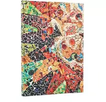 KNYGA paperblanks 2026 Gaudi's Sun (Gaudi’s Mosaics) Midi 12-month Vertical Hardcover Flexi Dayplanner 2026 (Wrap Closure)