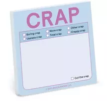 KNYGA Knock Knock Knock Knock Knock Crap Sticky Note (Pastel Version)